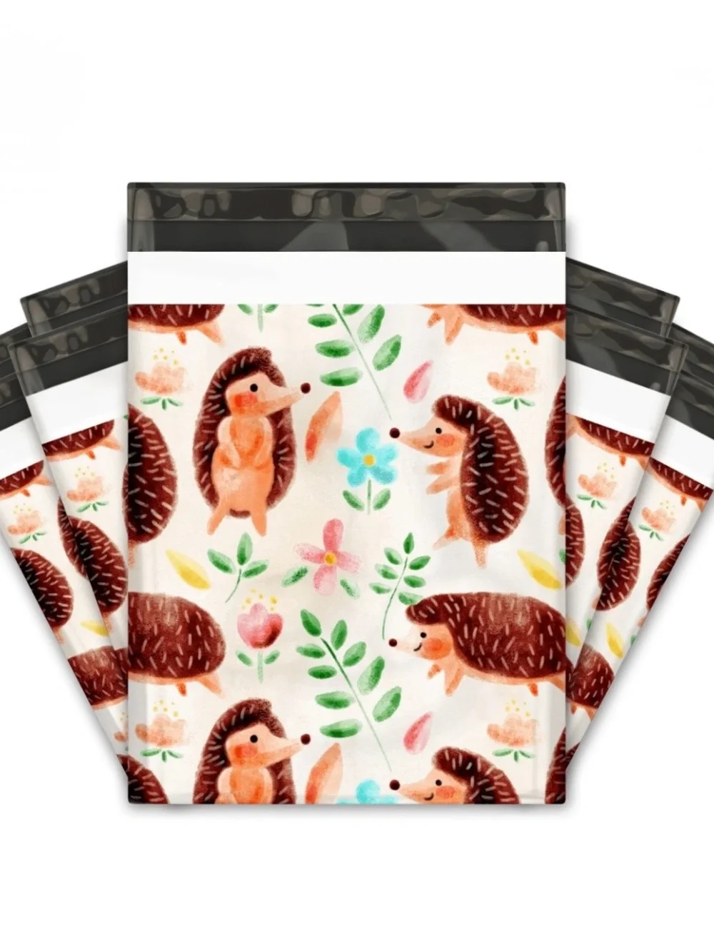 50 Each New! NWOT 10 inch x 13 inch Hedgehog Poly Mailers - Shipping Supplies